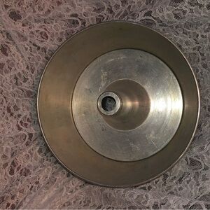 Vintage Silver Metal Angel food cake mold.